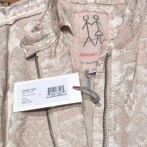Johnny WAS Pink Satin Jacket NWOTS